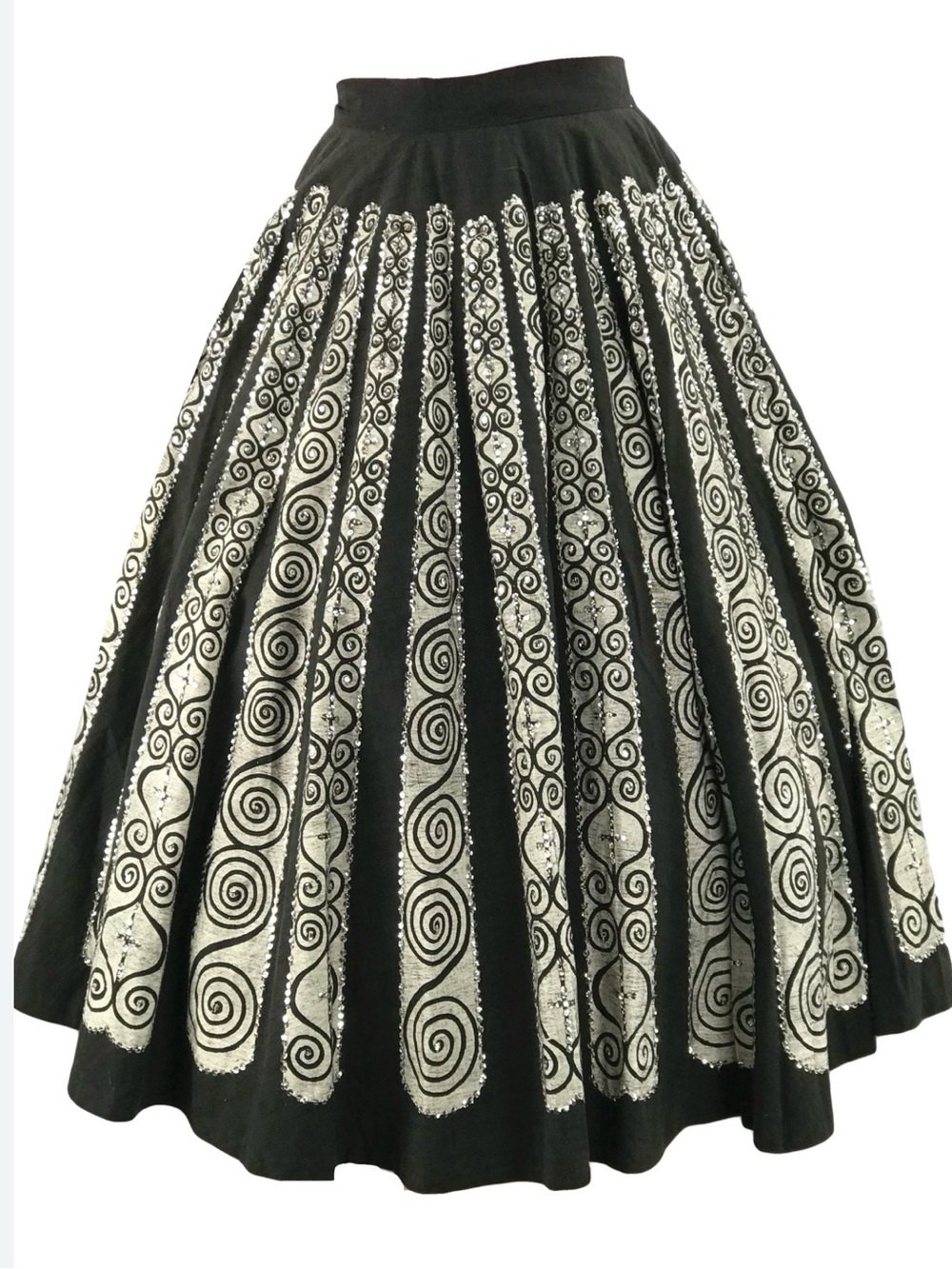 Vintage 1940’s-50’s Mexican circle skirt